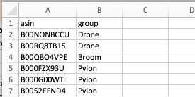 custom group CSV template